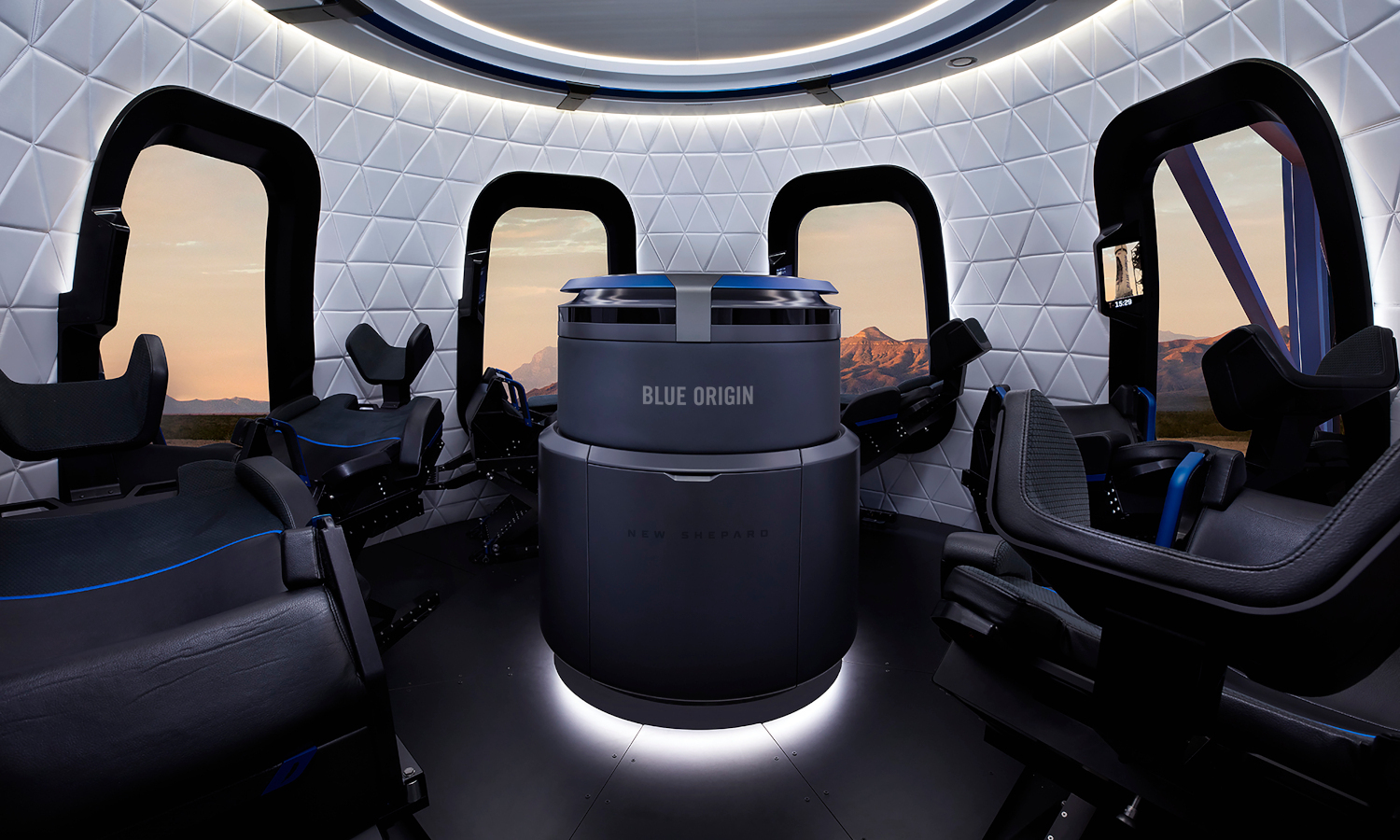 Blue Origin New Shepard Capsule Interior Seating