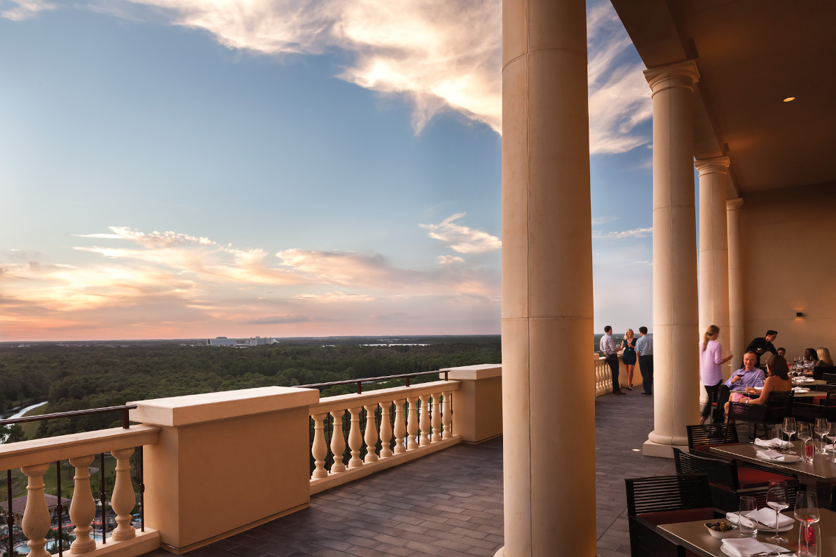 views from the rooftop at the Four Seasons Orlando