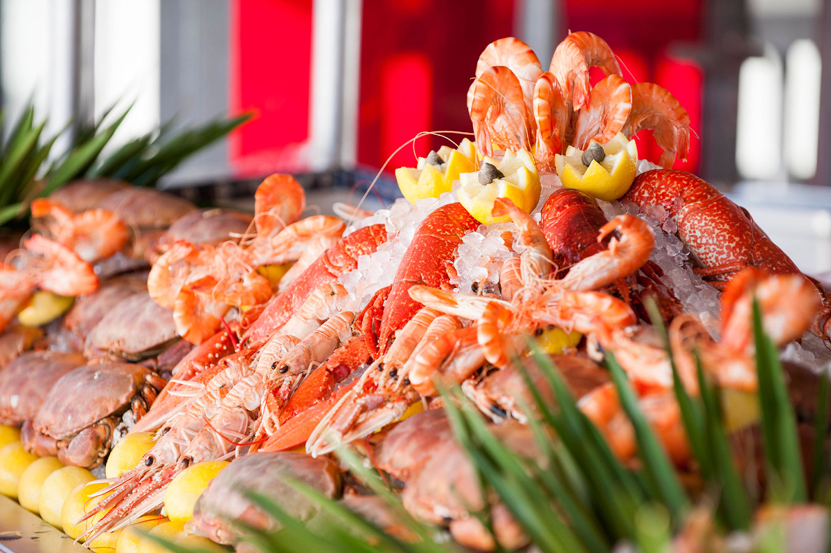seafood platter at La (co)Orniche hotel