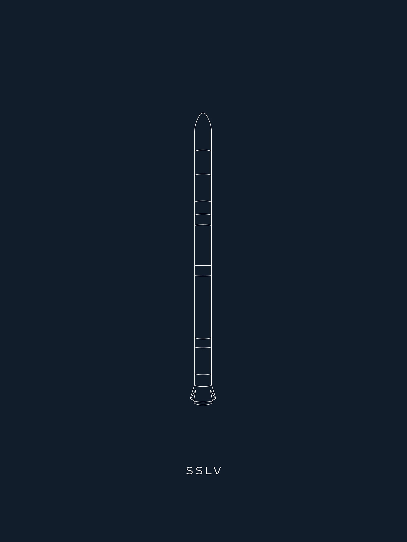 illustration of SSLV rocket
