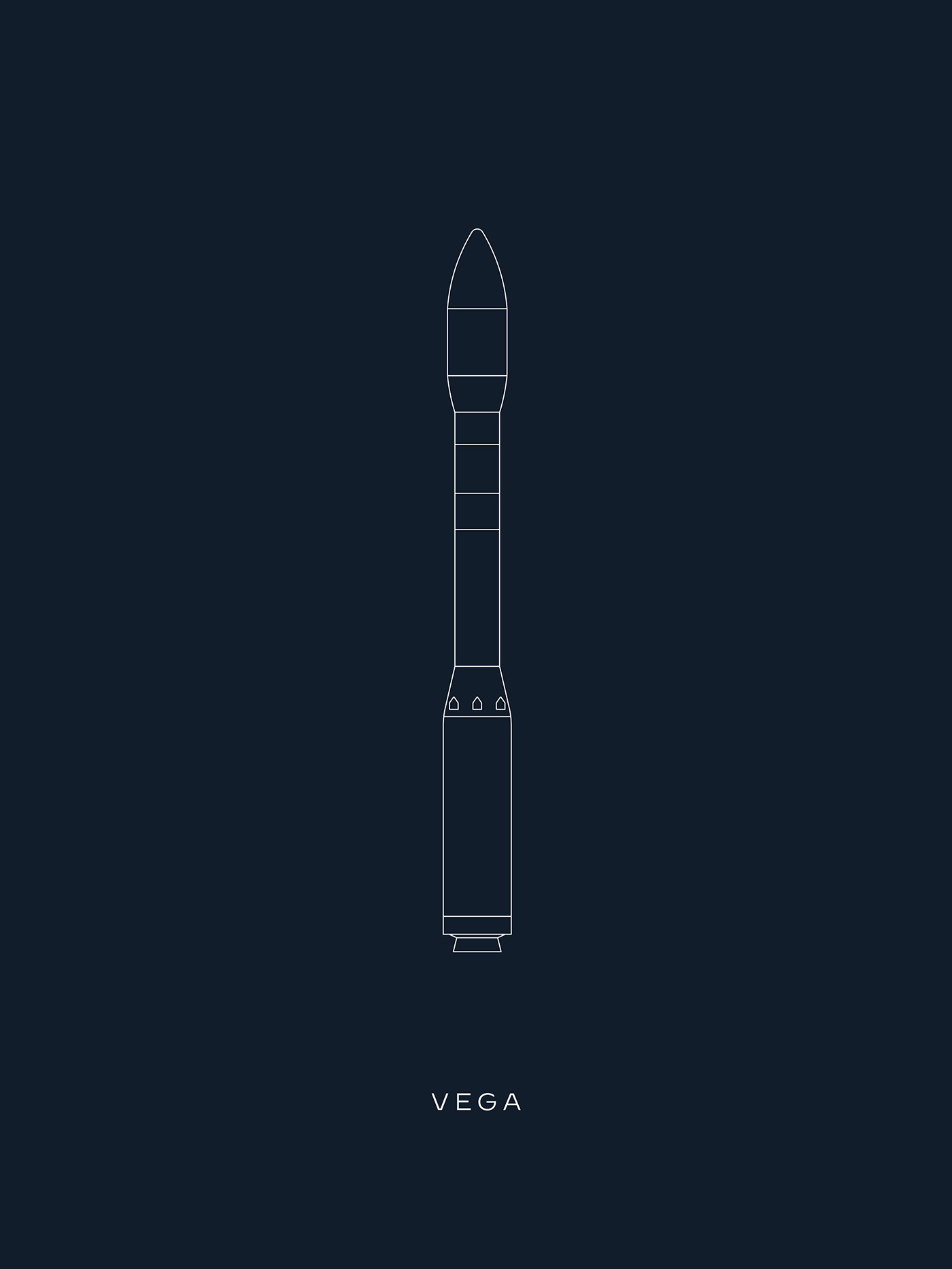 illustration of Vega Rocket